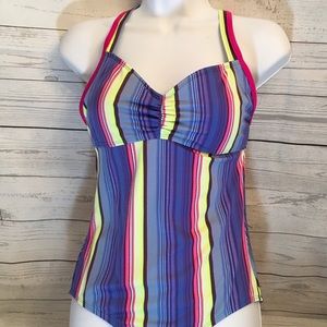 ROXY Summer Striped One piece Swimsuit Large